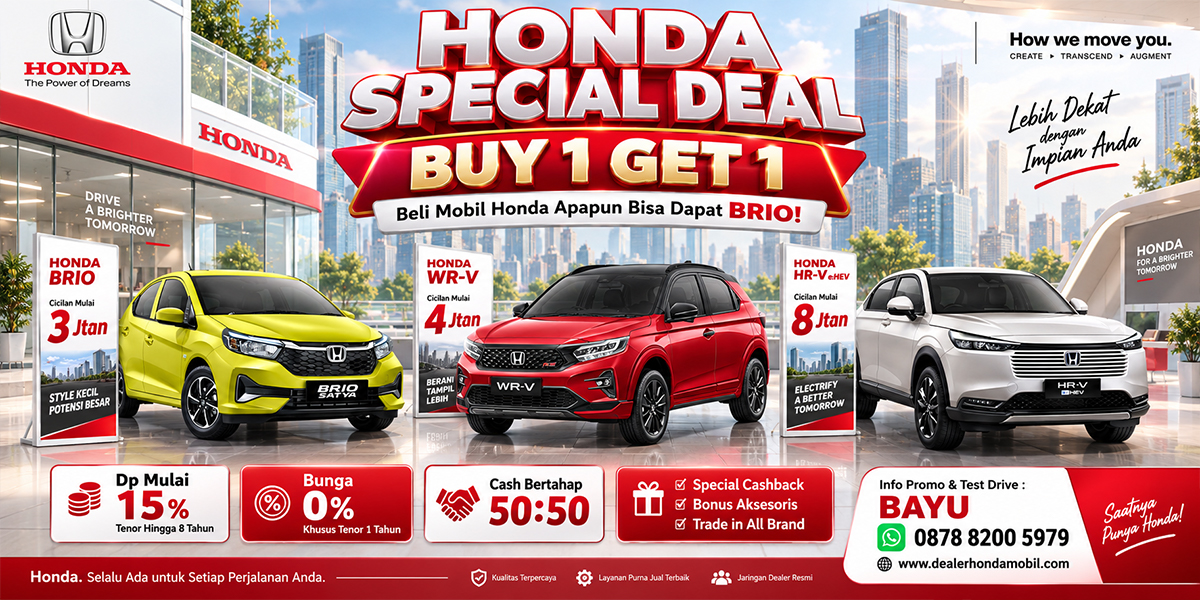 PROMO HONDA JAKARTA BANNER
